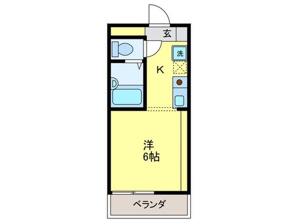 ビバリ－ハウス南八幡２Ｂの物件間取画像